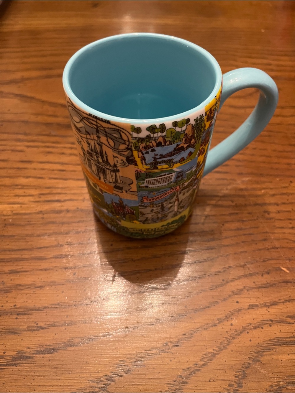 Disney Parks‎ Magic Kingdom Matterhorn Tomorrowland Fantasyland Map Mug